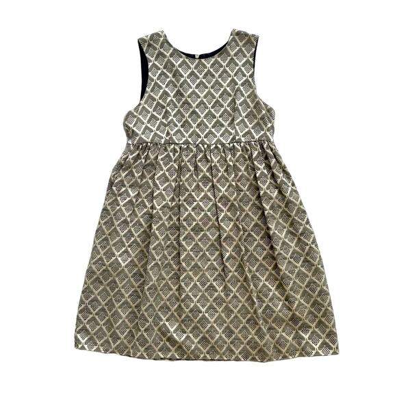 Jenni Kayne Green and Gold Sleeveless Mini Dress Size 6 - Picture 2 of 7